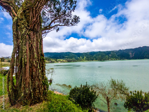 Lagoa das Furnas in Sao Miguel biggest island of Azores