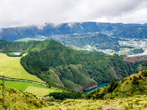Walking on Sao Miguel biggest island of Azores