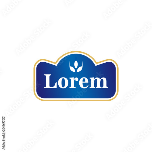 food logo sticker label Vegan Organic Natural sign symbol modern design.