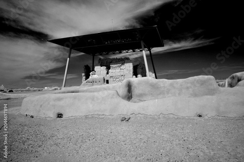 High Contrast Casa Grande National Monument Black and White
