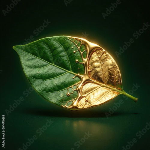 Elegant Golden Simarouba Leaf Transmutation for Luxury Wellness