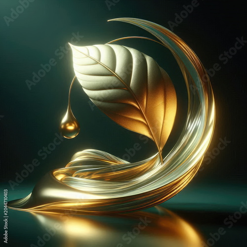 Elegant Golden Simarouba Leaf Transmutation for Luxury Wellness