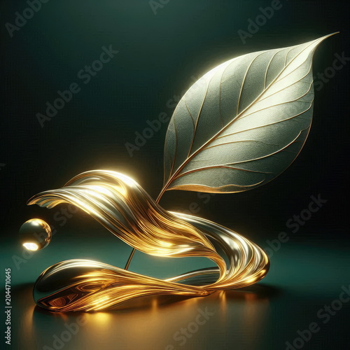 Elegant Golden Simarouba Leaf Transmutation for Luxury Wellness