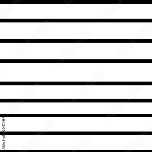 Black and White Horizontal Stripes Seamless Pattern Background
