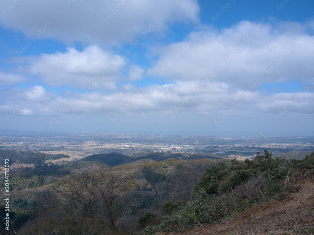 Fototapeta premium Valley Hills Beneath a Wide Sky