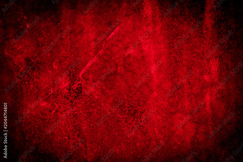 Naklejka premium Old wall texture cement black red background abstract dark color design are light with white gradient background.