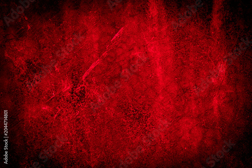 Old wall texture cement black red  background abstract dark color design are light with white gradient background.