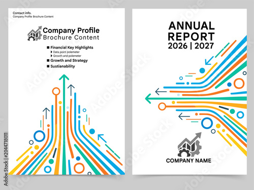 Annual report cover business design