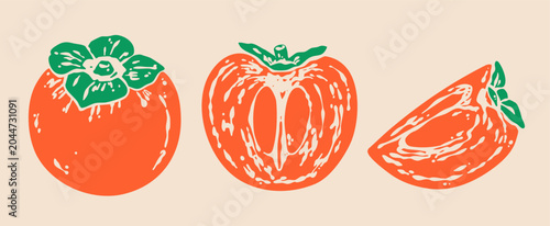 Εκτύπωση καμβά Delicious ripe Persimmon