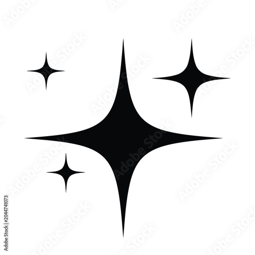 Sparkle graphic with four points, representing clean shine