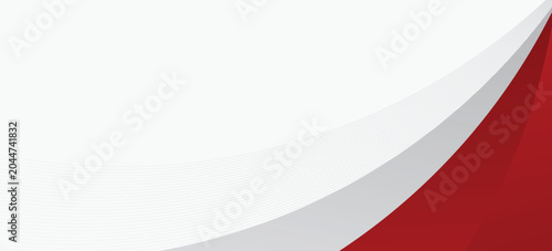 red and gray abstract waves background vector and copy space