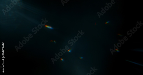 Foto Abstract cinematic lens flare with soft bokeh circles and subtle light reflections