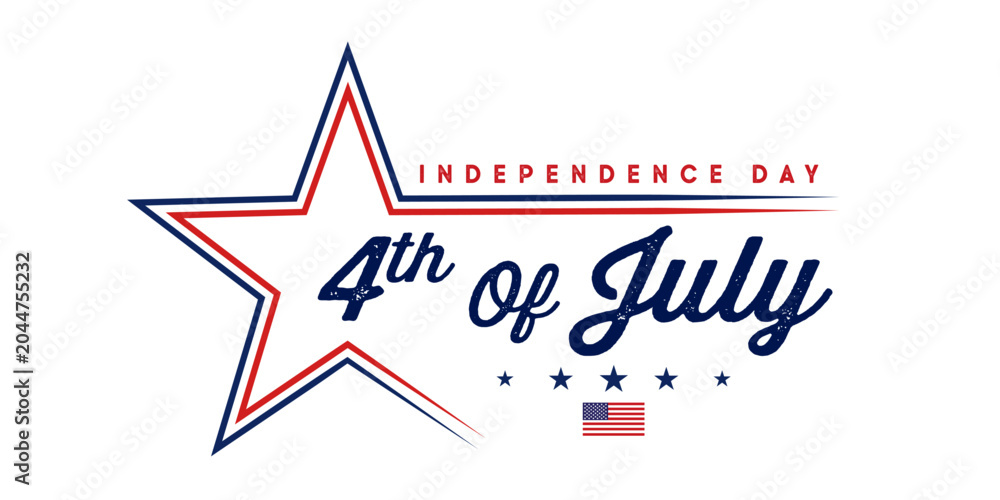 Obraz premium Happy 4th of July Independence Day USA