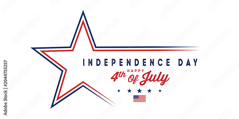 Fototapeta premium Happy 4th of July Independence Day USA