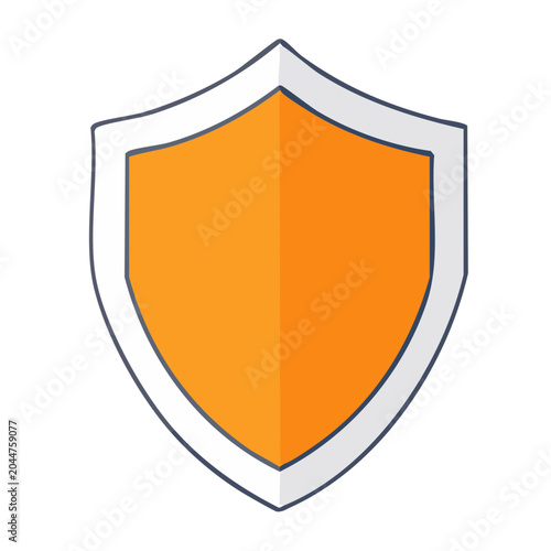 Orange Shield Icon
