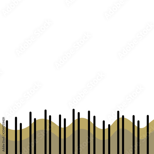 Abstract Gold Waves