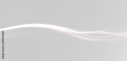 Foto Continuous glowing light trace forming elegant motion path with smooth wave flow