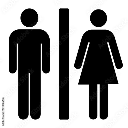 Male and Female Restroom Signs