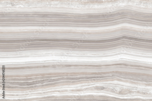 Neutral beige and white marble slab with horizontal banding, seamless edge to edge premium stone texture, elegant natural onyx look for interior surface design