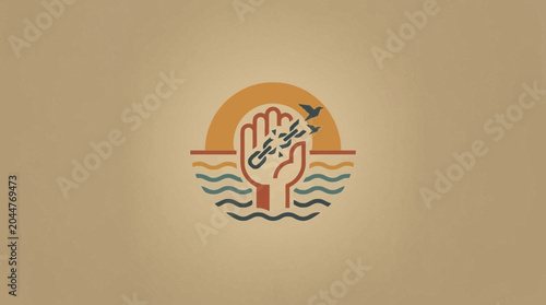 Tableau sur toile Freedom Concept Illustration with Hand Breaking Chains and Flying Birds
