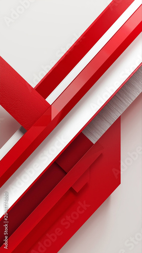 red and white abstracted ai generated mobile wallpaper