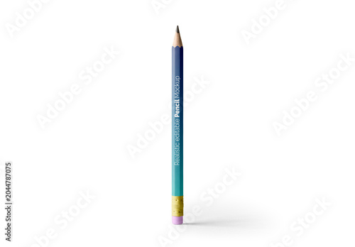 Wooden Pencil Mockup Realistic Render for Branding and Commercial Use