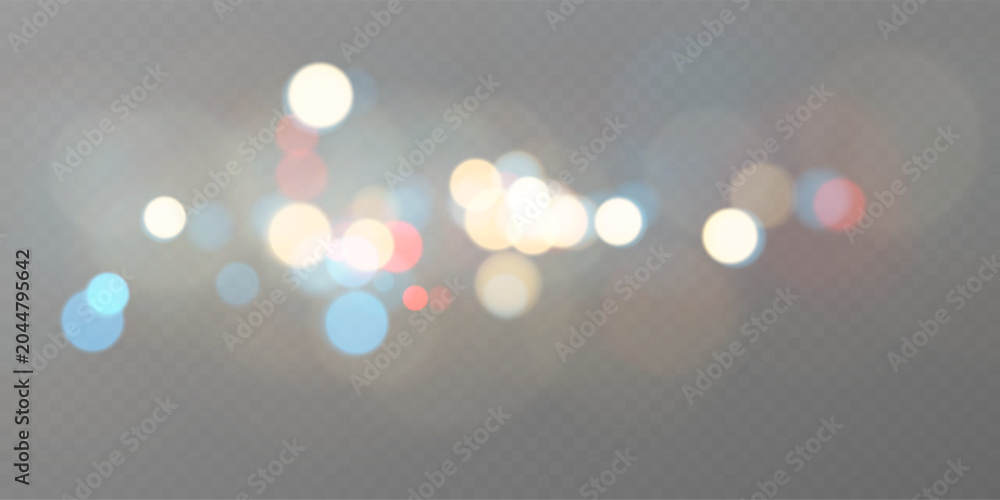 Fototapeta premium Colorful defocused light circles creating a sparkling bokeh background vector illustration