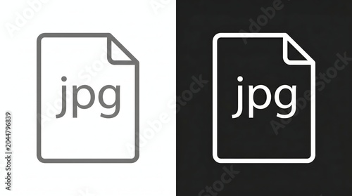 Digital File Format Icons on Dark Background Minimalist Technology Concept