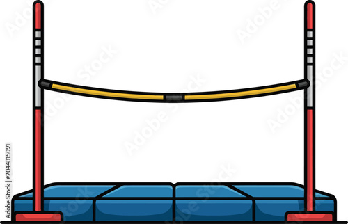 Cute cartoon a illustrator vector high jump