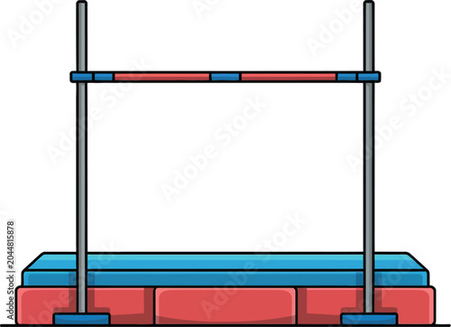 Cute cartoon a illustrator vector high jump