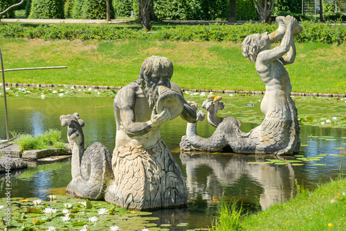 Obraz na płótnie Triton, Neptunbrunnen, Lustgarten, Potsdam, Brandenburg, Deutschland