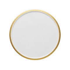Simple golden circular frame with border