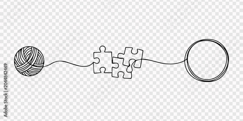 Foto Chaos and order abstract minimalist concept vector illustration