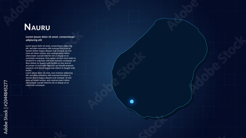 Foto Map of Nauru