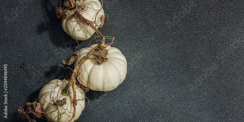Foto Autumn composition on dark stone background