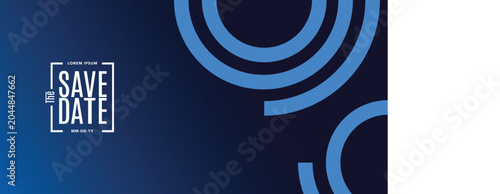 Save the date banner. Can be used for business, marketing and advertising. logo graphic design of event summit made for Technology and upcoming events. Vector EPS 10	