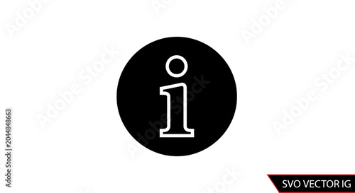 Bilde på lerret Information Icon Symbol Sign.