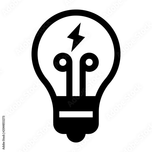 Quadro em tela Spark of ingenuity a dynamic symbol representing creative solutions, innovative