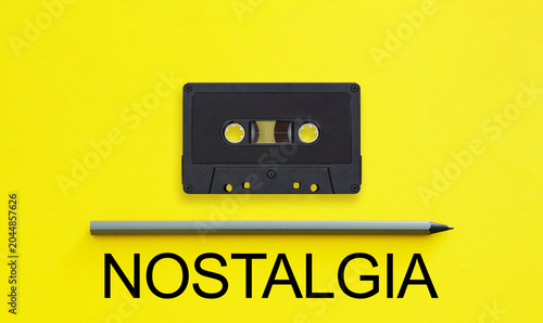 Foto Nostalgia Concept Representing Memories, Sentimental Reflection, Retro Culture A