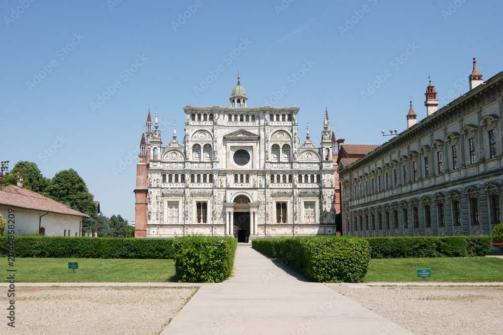 Fototapeta premium Certosa di Pavia church cathedral Christian religion buildings