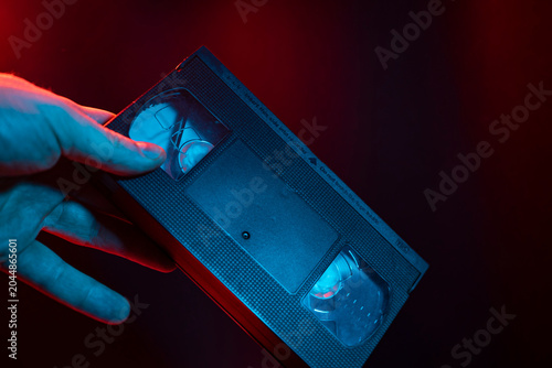 Bild auf Leinwand VHS cassette detail