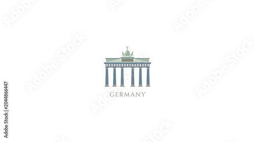 The Brandenburg Gate Landmark in Berlin, Germany, A Symbol of History and Architecture