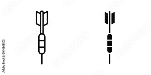 Bild auf Leinwand Dart icon in different style. vector flat and outlined icons