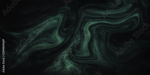 Canvastavla abstract dark green flowing wave background with smoke and silk like motion and