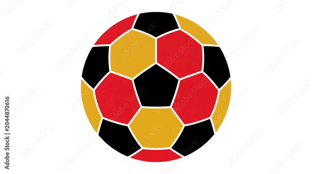 Obraz premium soccer ball with flag of belgium