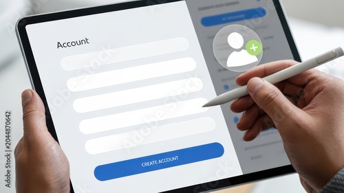 User Account Registration and Digital Signup Form