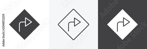 Konstfotografi Directions icon set for web