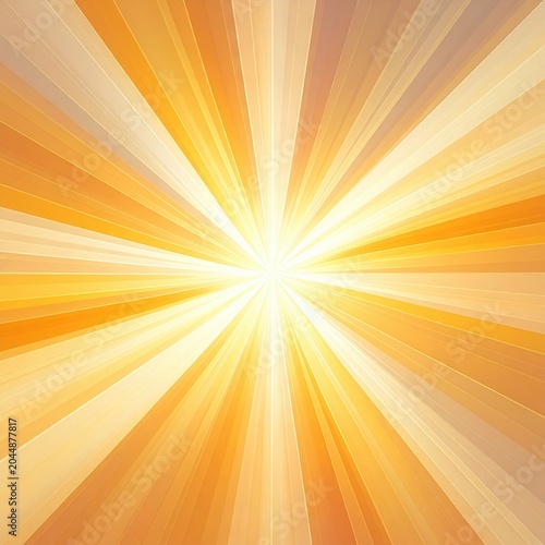 Bright, radiating sunburst effect with vibrant orange and yellow hues