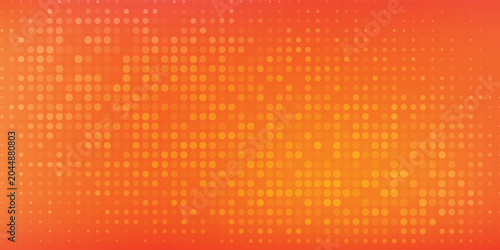 Abstract orange and yellow halftone dots pattern background