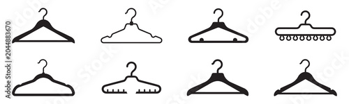 Foto Clothes hanger icon set